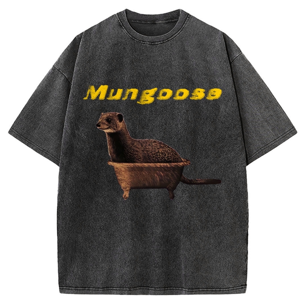 Funny Mungoose Tub Vintage Washed T-shirt