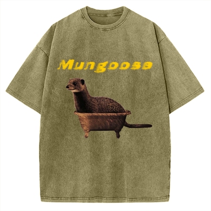 Funny Mungoose Tub Vintage Washed T-shirt