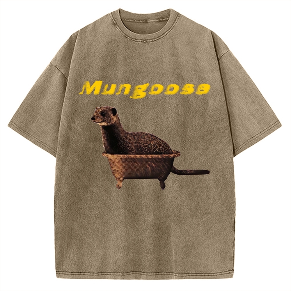 Funny Mungoose Tub Vintage Washed T-shirt