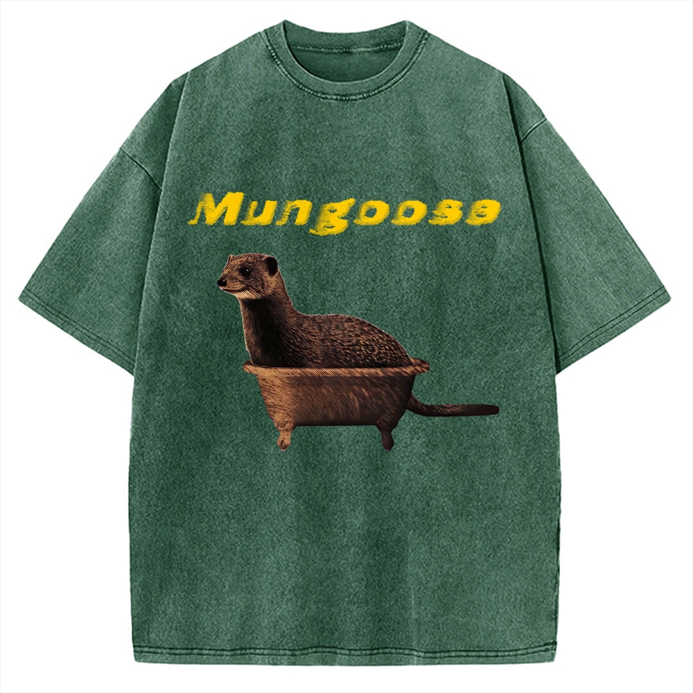 Funny Mungoose Tub Vintage Washed T-shirt