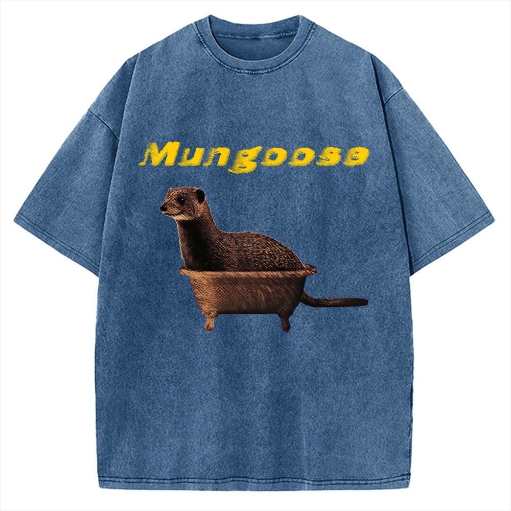 Funny Mungoose Tub Vintage Washed T-shirt