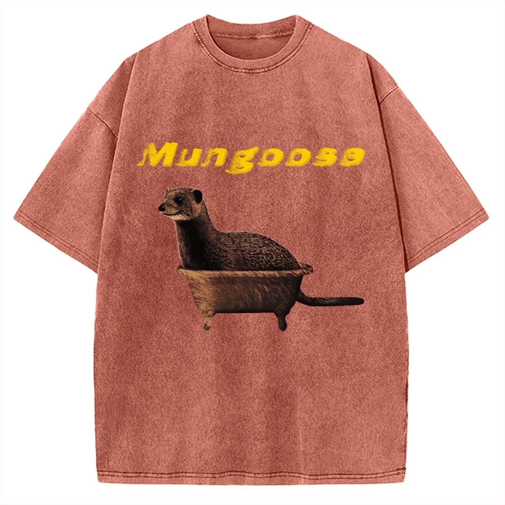 Funny Mungoose Tub Vintage Washed T-shirt