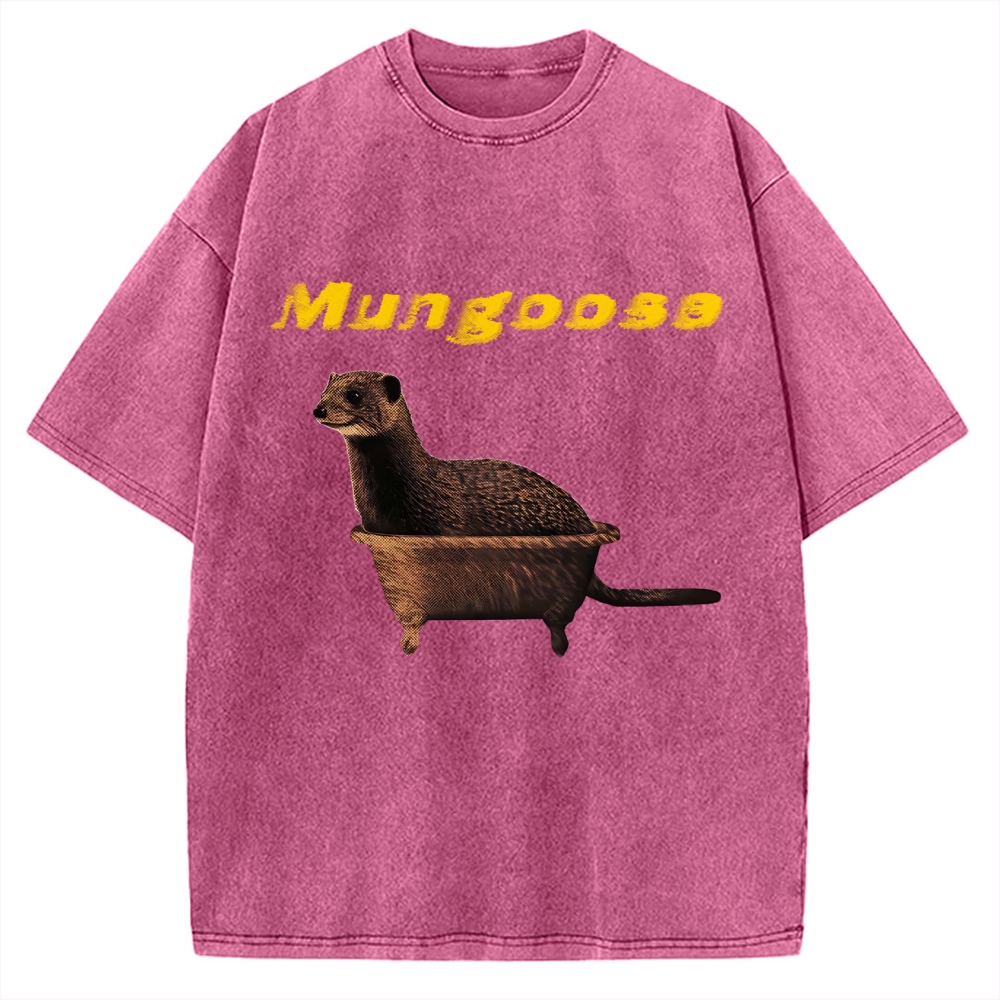 Funny Mungoose Tub Vintage Washed T-shirt