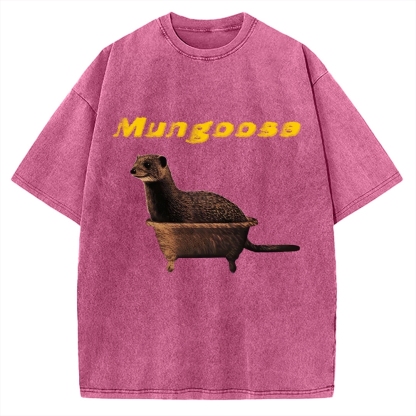 Funny Mungoose Tub Vintage Washed T-shirt