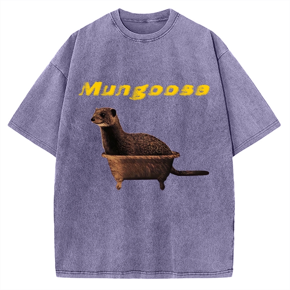 Funny Mungoose Tub Vintage Washed T-shirt