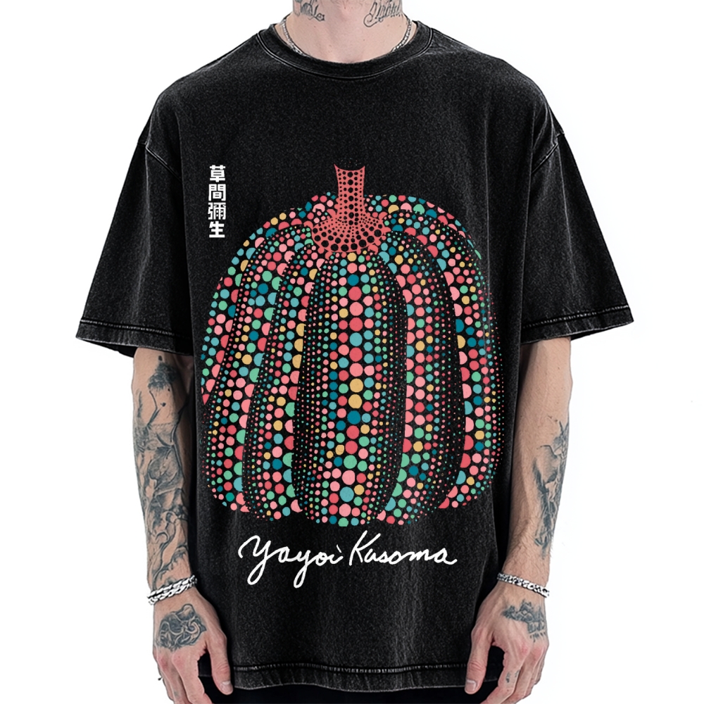 Yayoi Kusama Pumpkin Vintage Washed T-shirt