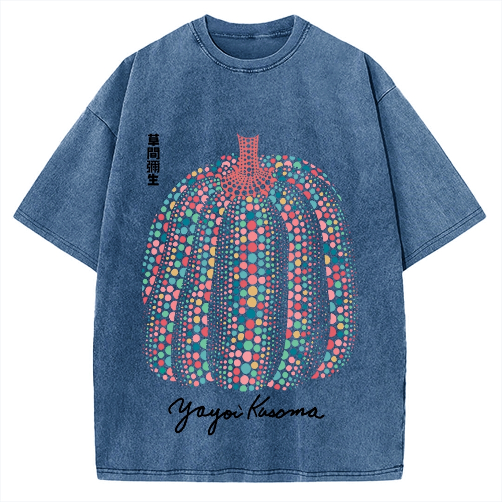 Yayoi Kusama Pumpkin Vintage Washed T-shirt