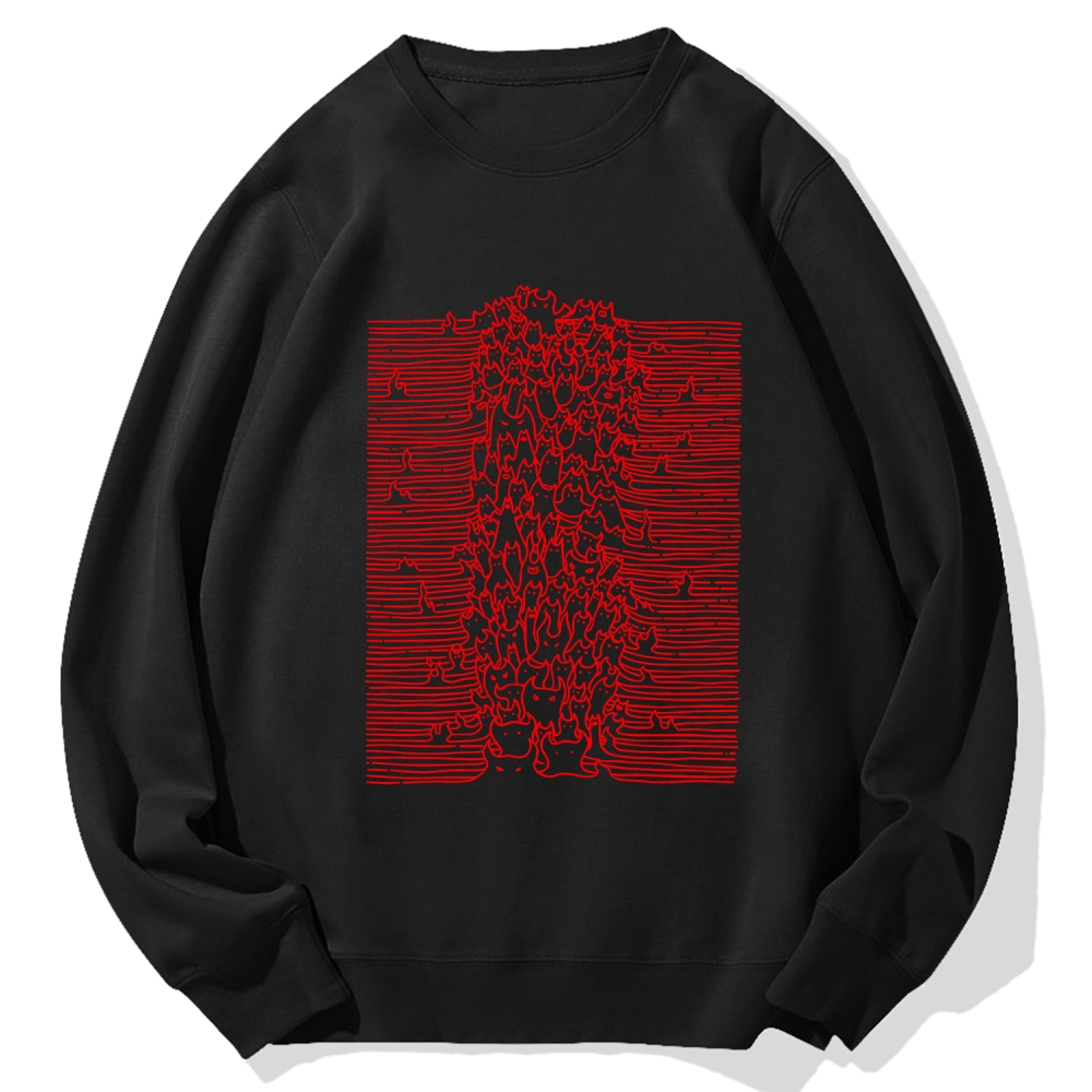 Satanic Lines Cotton Sweatshirt