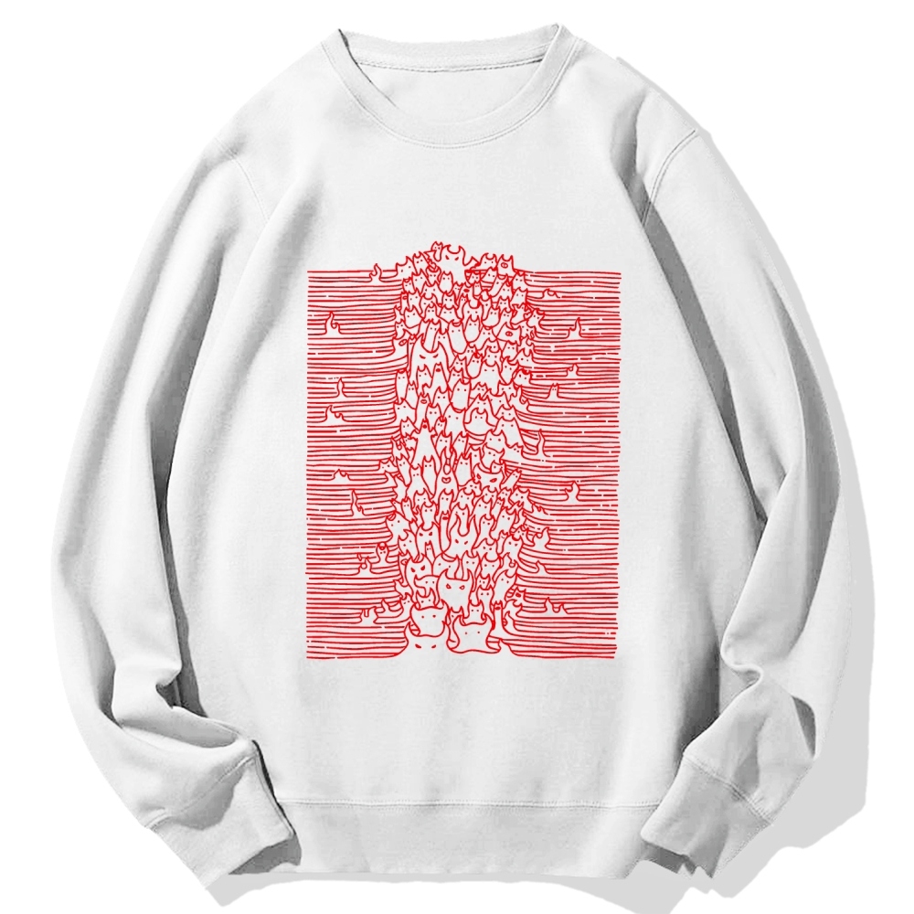 Satanic Lines Cotton Sweatshirt