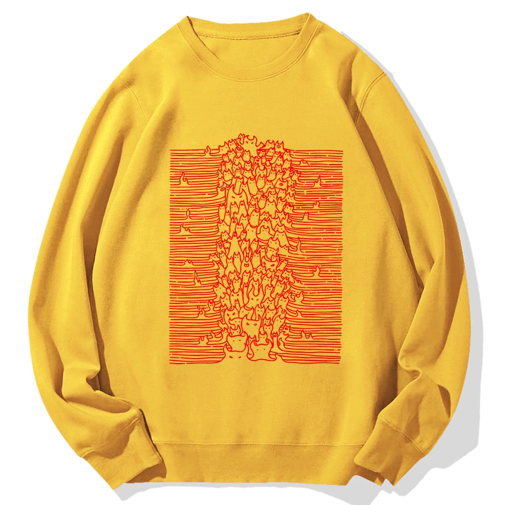 Satanic Lines Cotton Sweatshirt