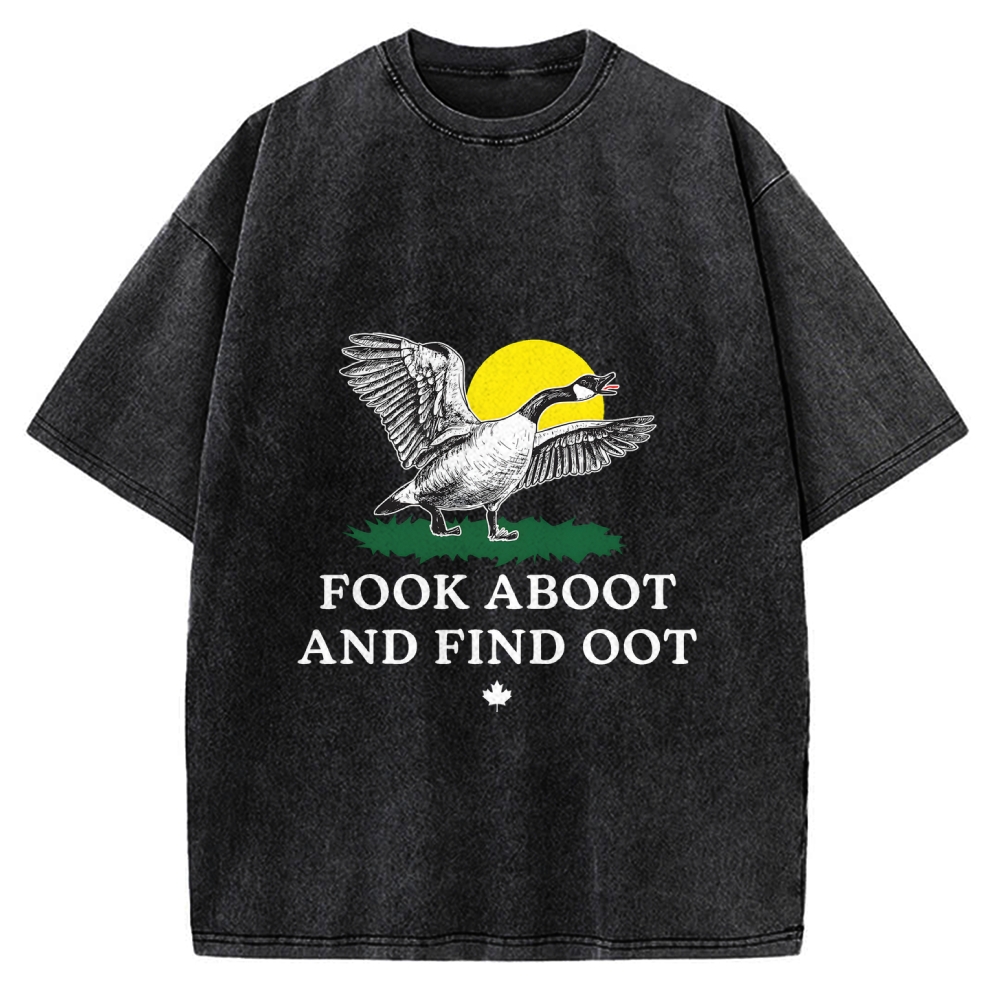 Fook Aboot And Find Oot Vintage Washed T-shirt