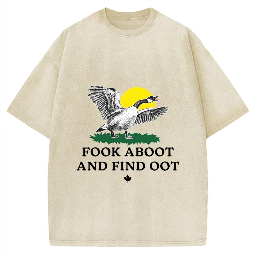 Fook Aboot And Find Oot Vintage Washed T-shirt