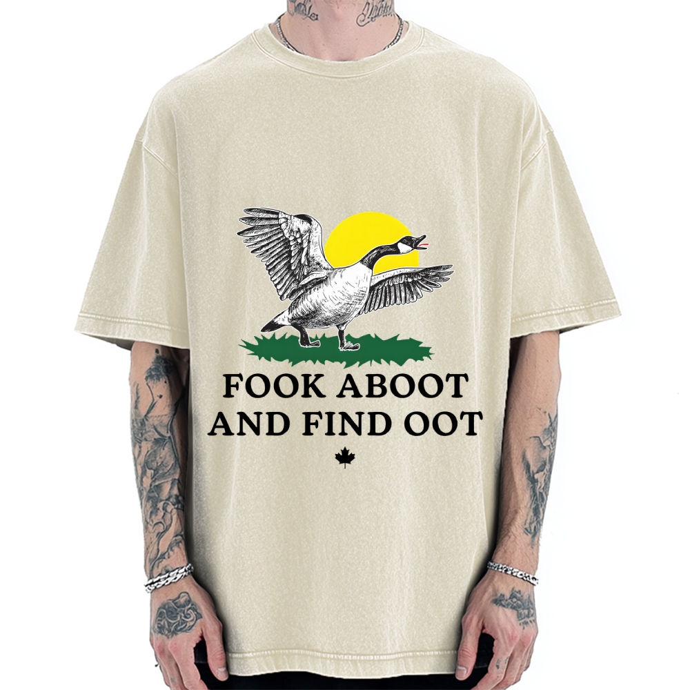 Fook Aboot And Find Oot Vintage Washed T-shirt