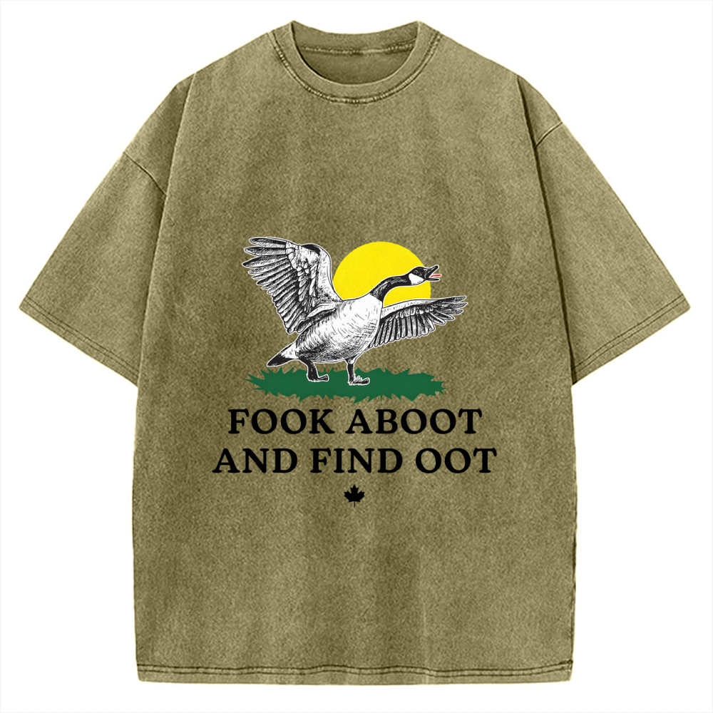 Fook Aboot And Find Oot Vintage Washed T-shirt