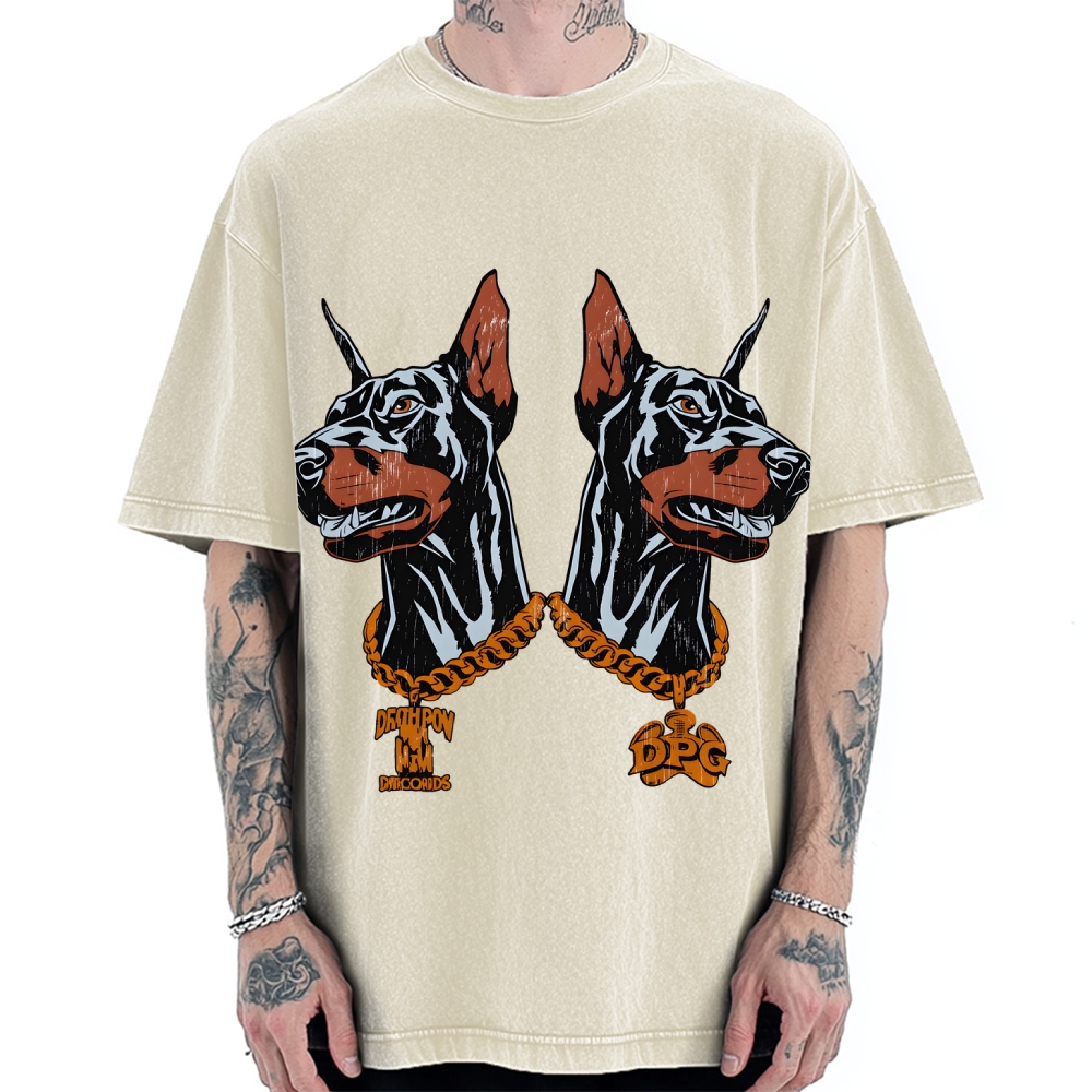 Tactical Doberman Vintage Washed T-shirt