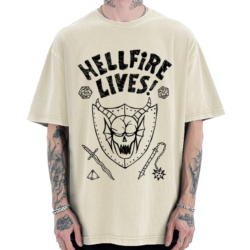 Hellfire Lives Vintage Washed T-shirt