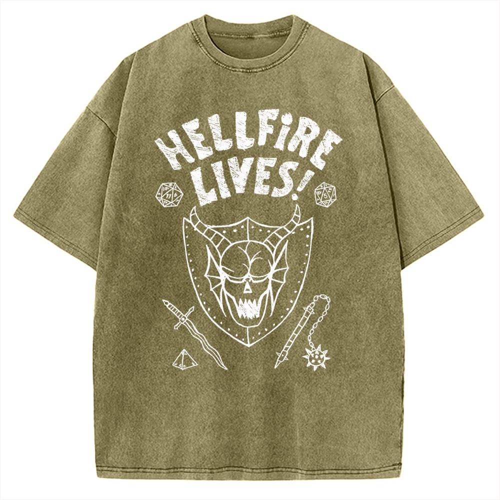 Hellfire Lives Vintage Washed T-shirt