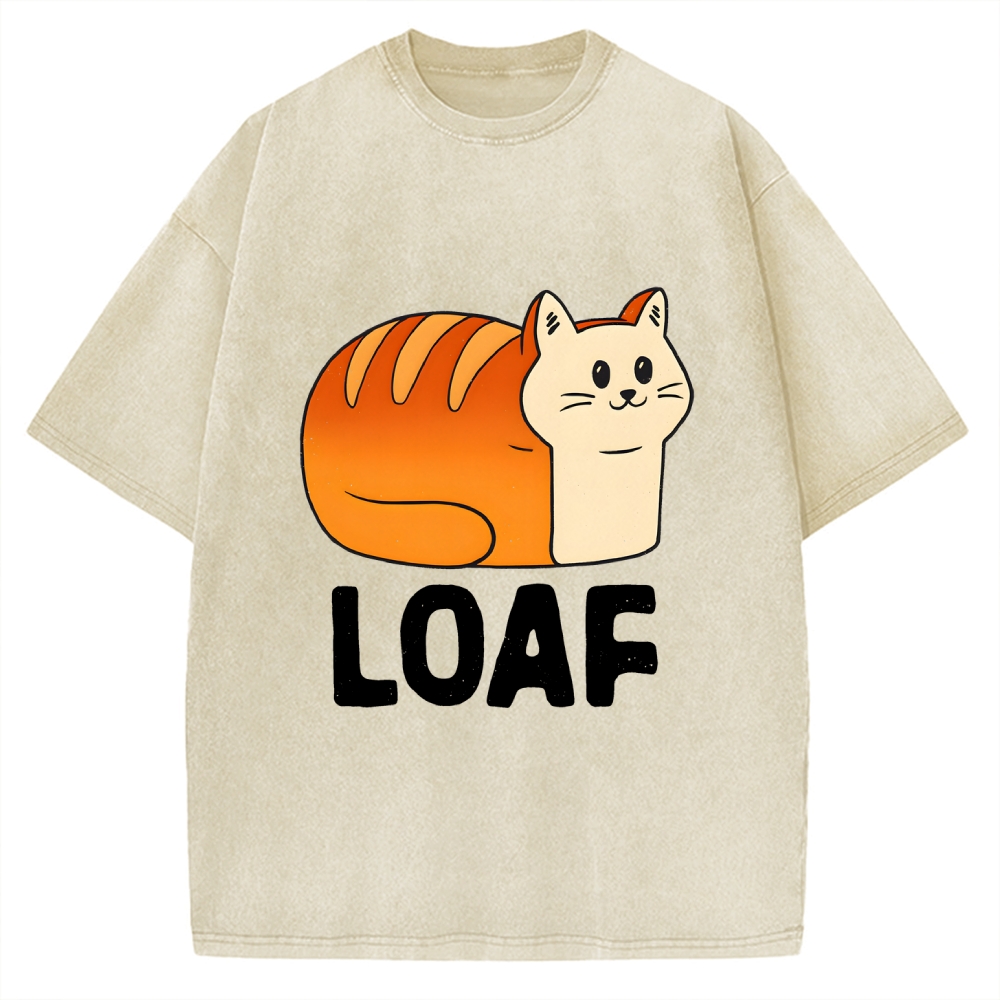 Loaf Cat Vintage Washed T-shirt
