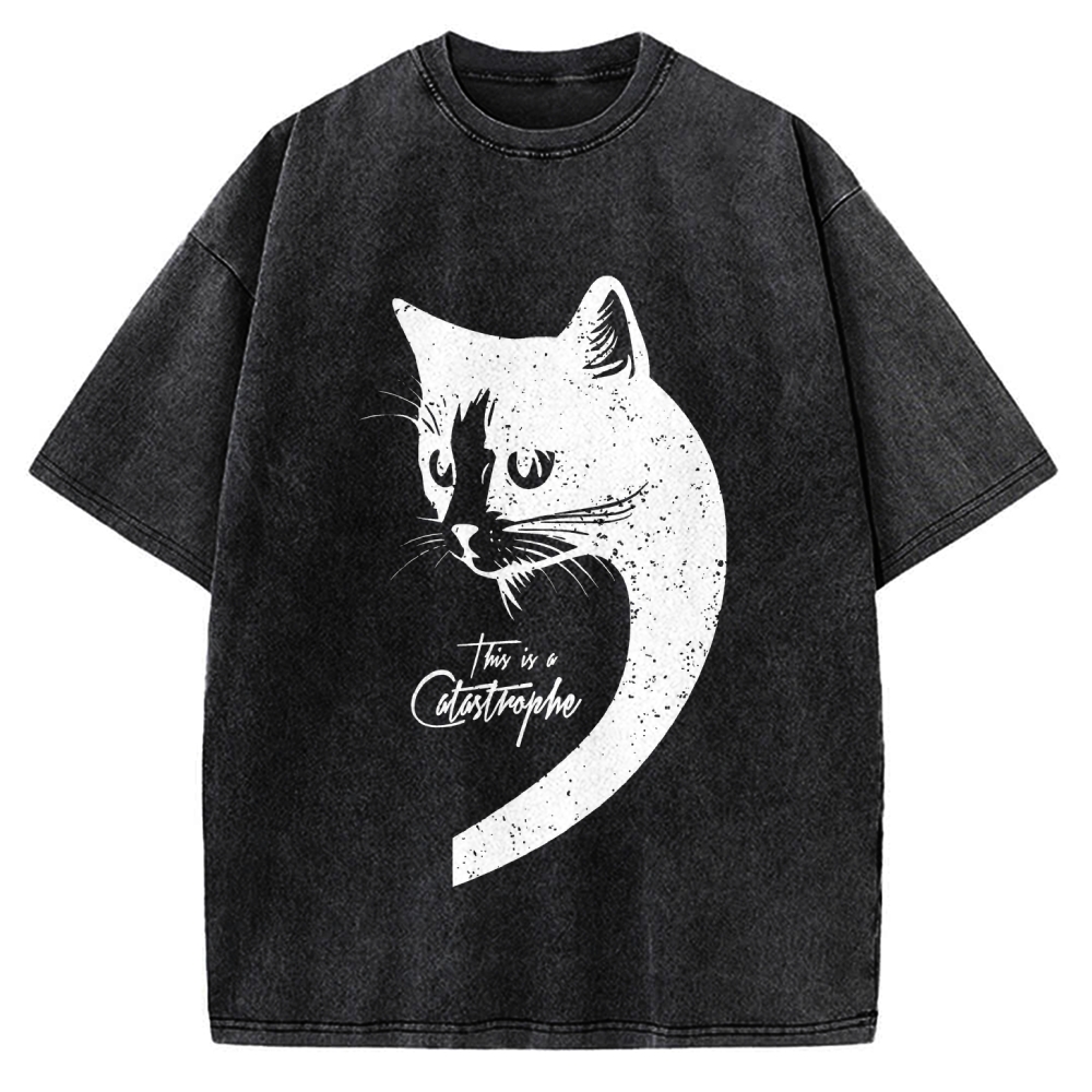 This Is A Catastrophe Vintage Washed T-shirt