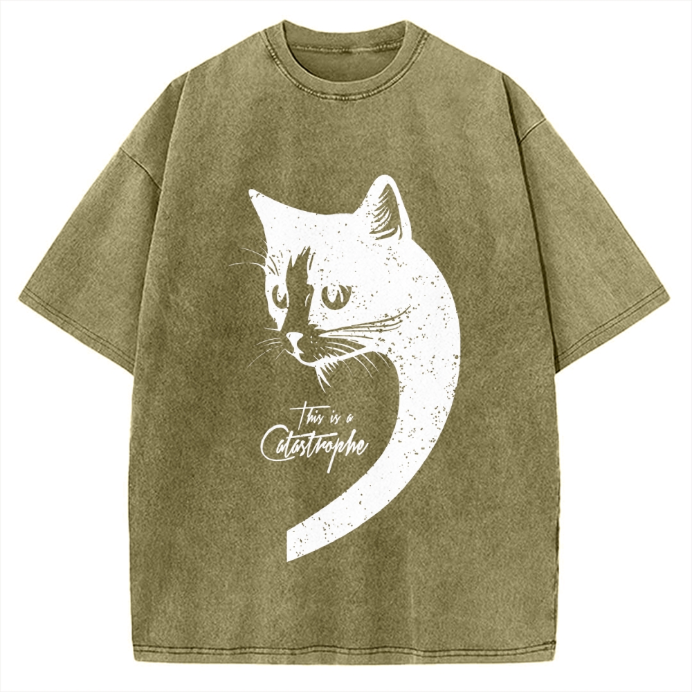 This Is A Catastrophe Vintage Washed T-shirt