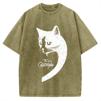 This Is A Catastrophe Vintage Washed T-shirt