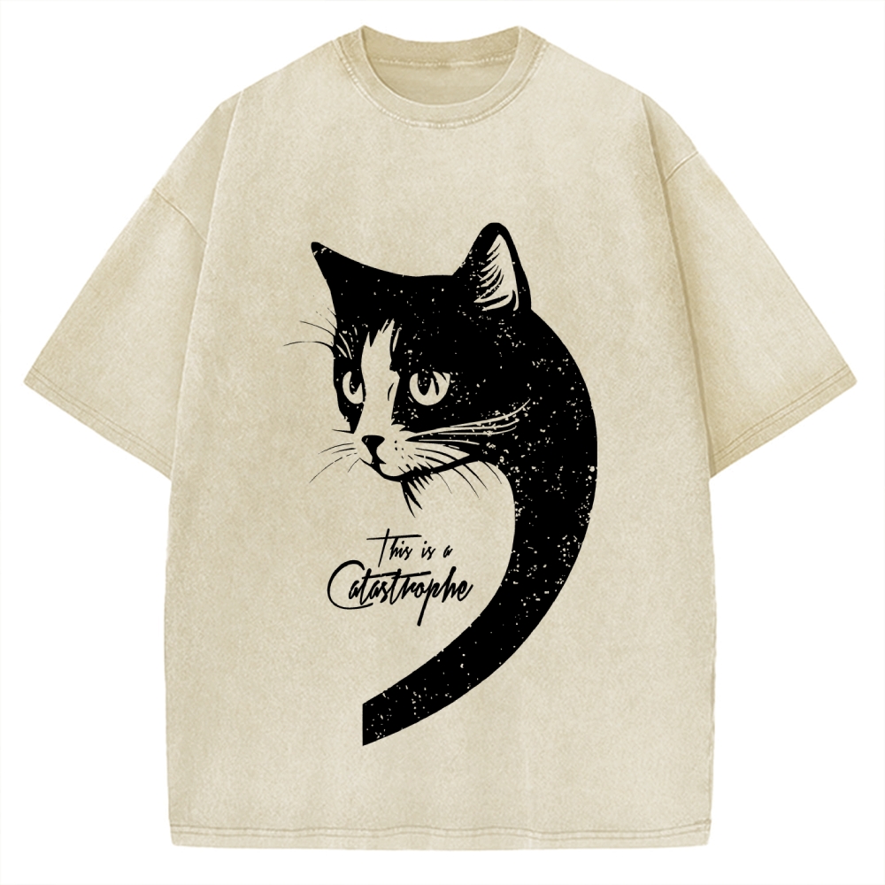 This Is A Catastrophe Vintage Washed T-shirt