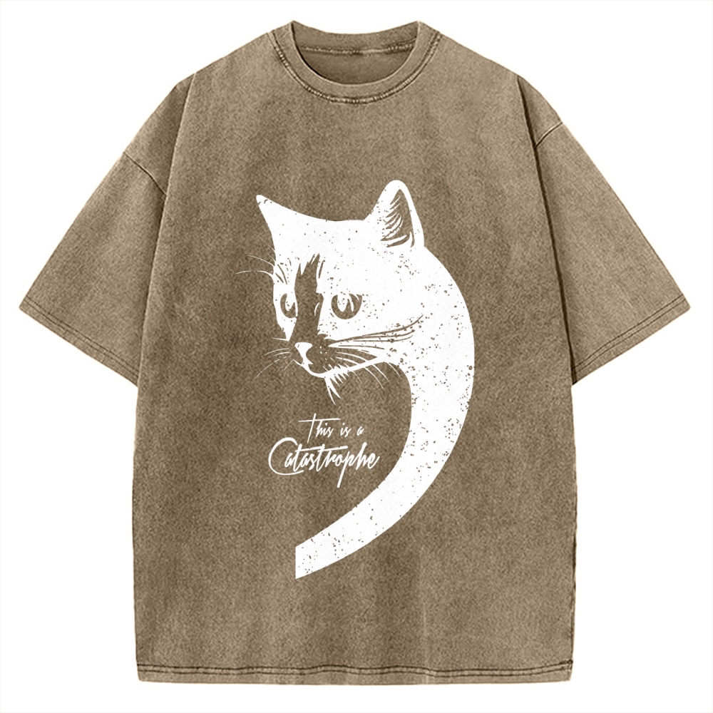 This Is A Catastrophe Vintage Washed T-shirt