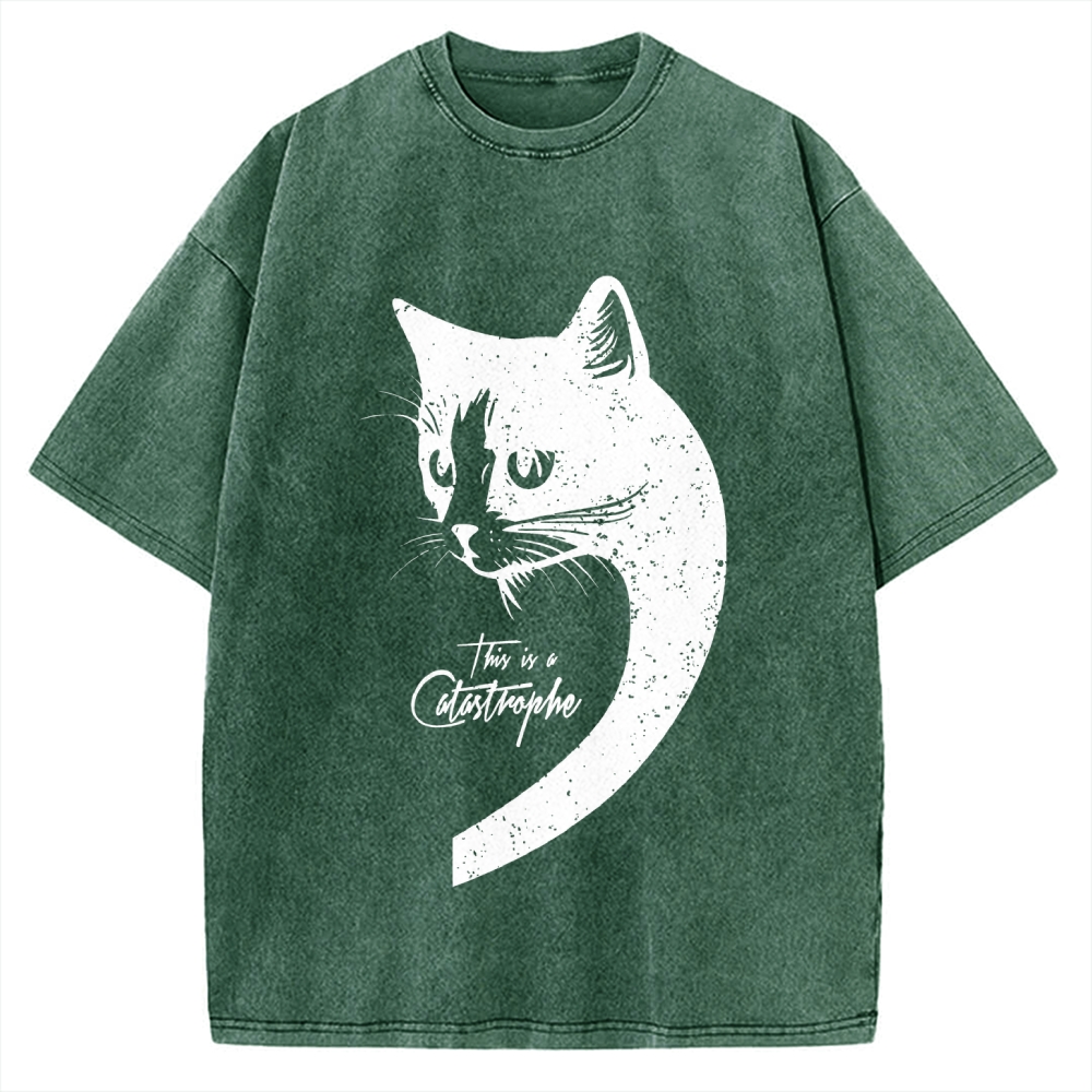 This Is A Catastrophe Vintage Washed T-shirt