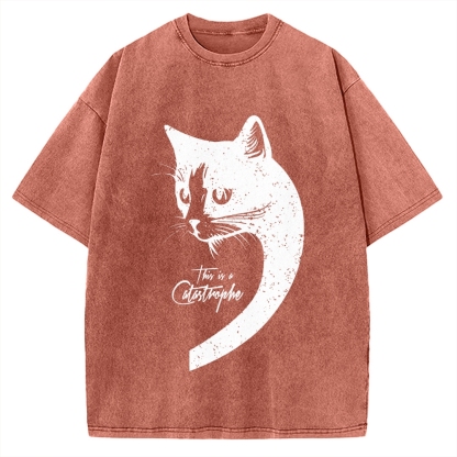 This Is A Catastrophe Vintage Washed T-shirt