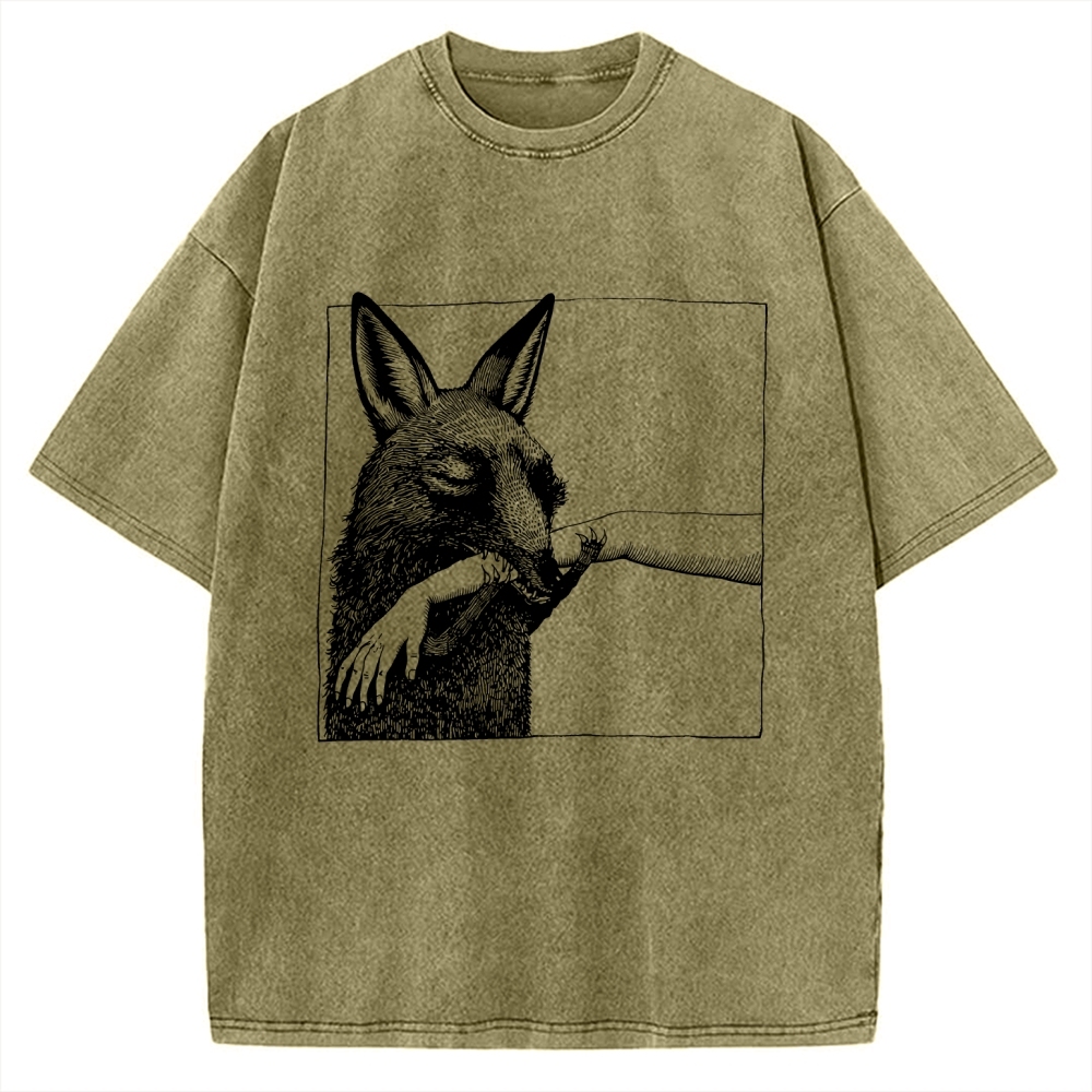 Biological bite marks Vintage Washed T-shirt