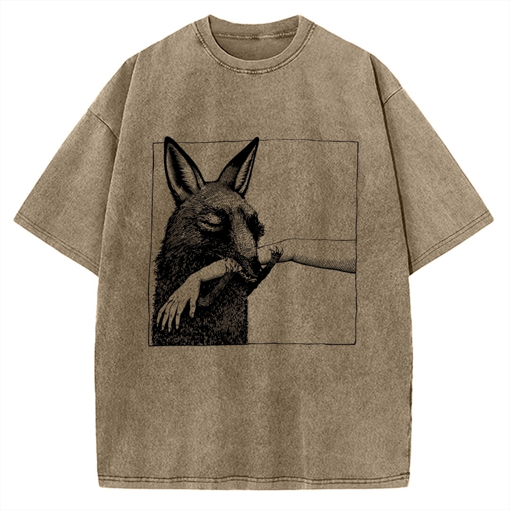 Biological bite marks Vintage Washed T-shirt