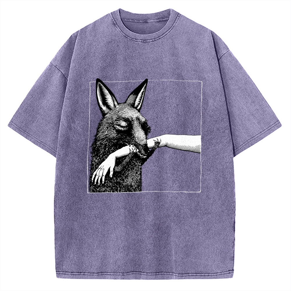 Biological bite marks Vintage Washed T-shirt