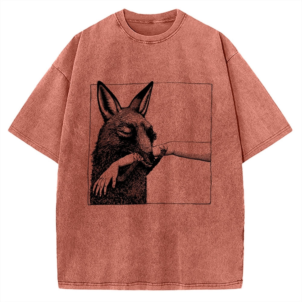 Biological bite marks Vintage Washed T-shirt