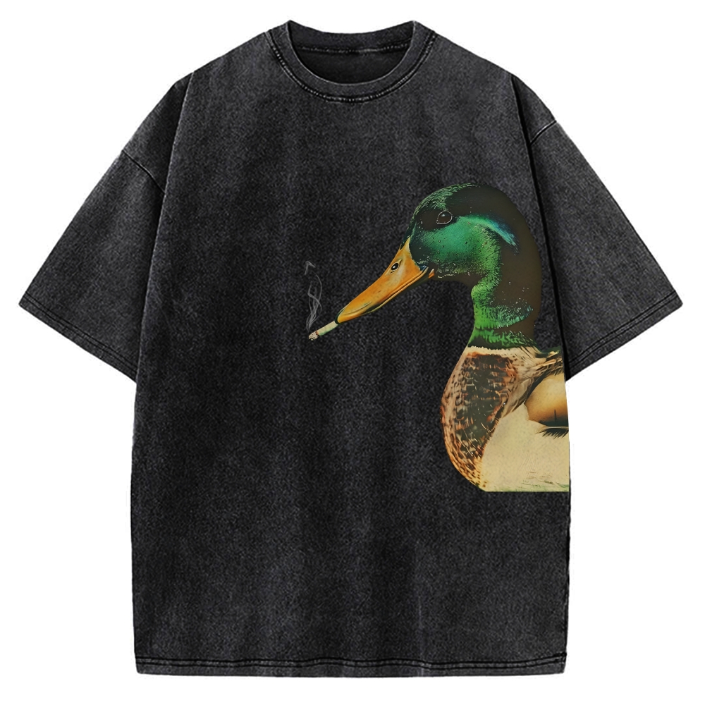 Wild ducks smoking Vintage Washed T-shirt