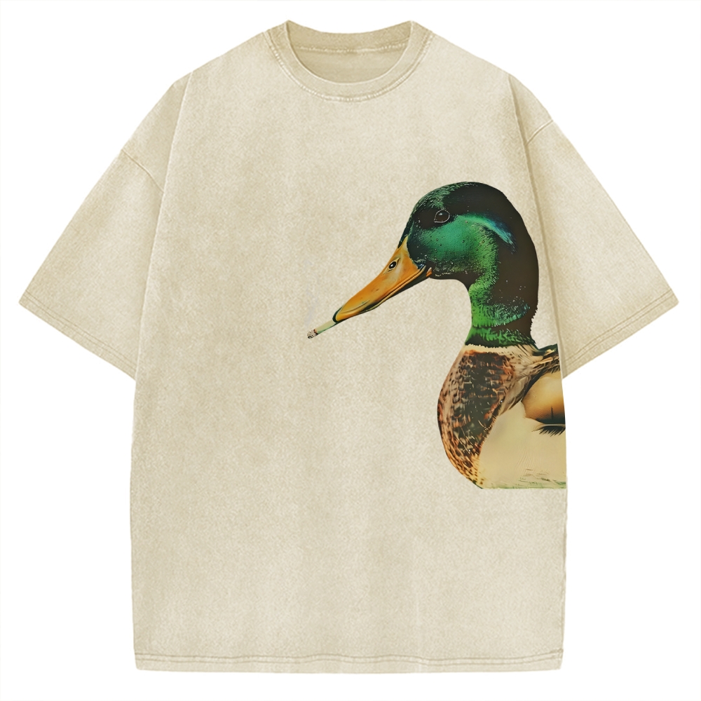 Wild ducks smoking Vintage Washed T-shirt