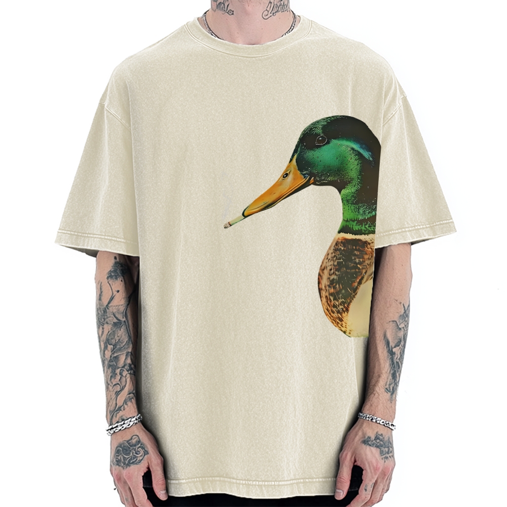 Wild ducks smoking Vintage Washed T-shirt