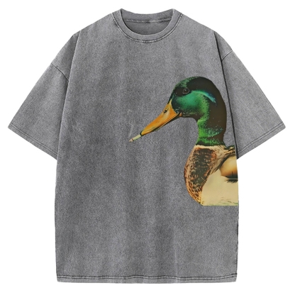 Wild ducks smoking Vintage Washed T-shirt