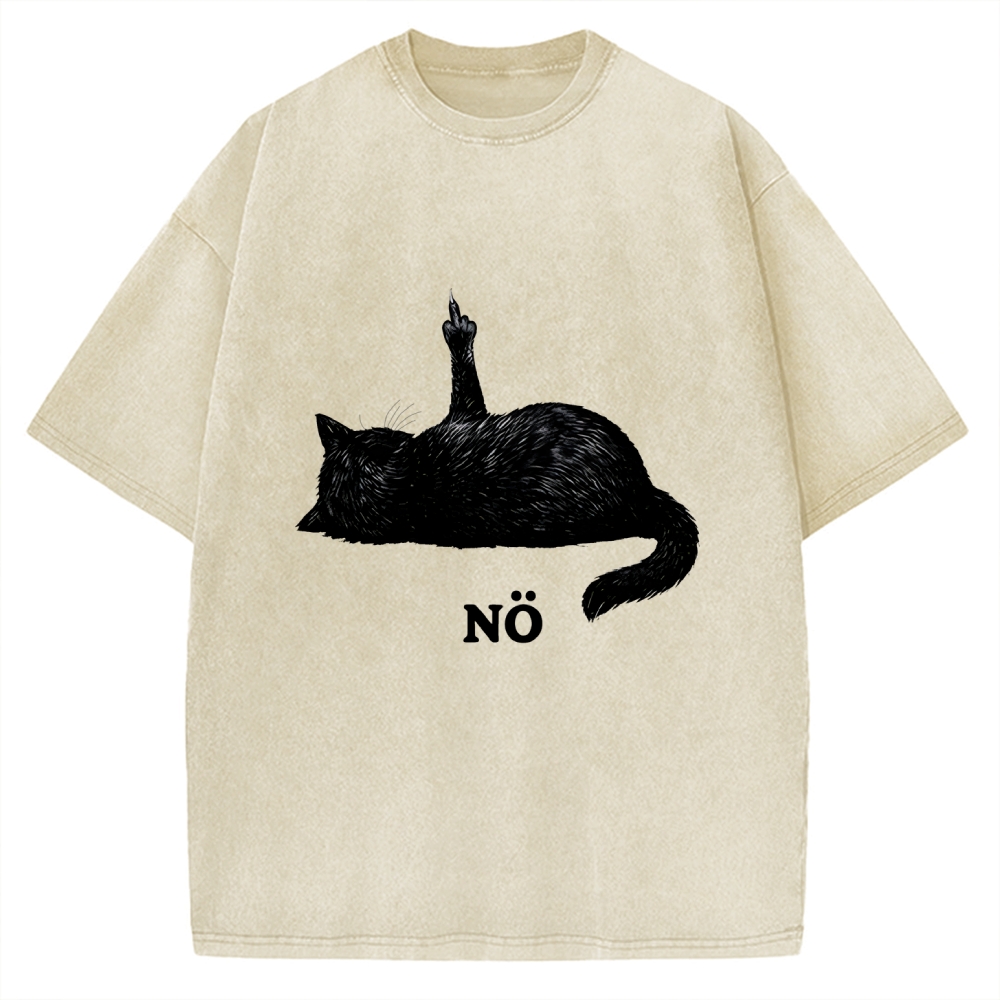 Cat Refused Vintage Washed T-shirt