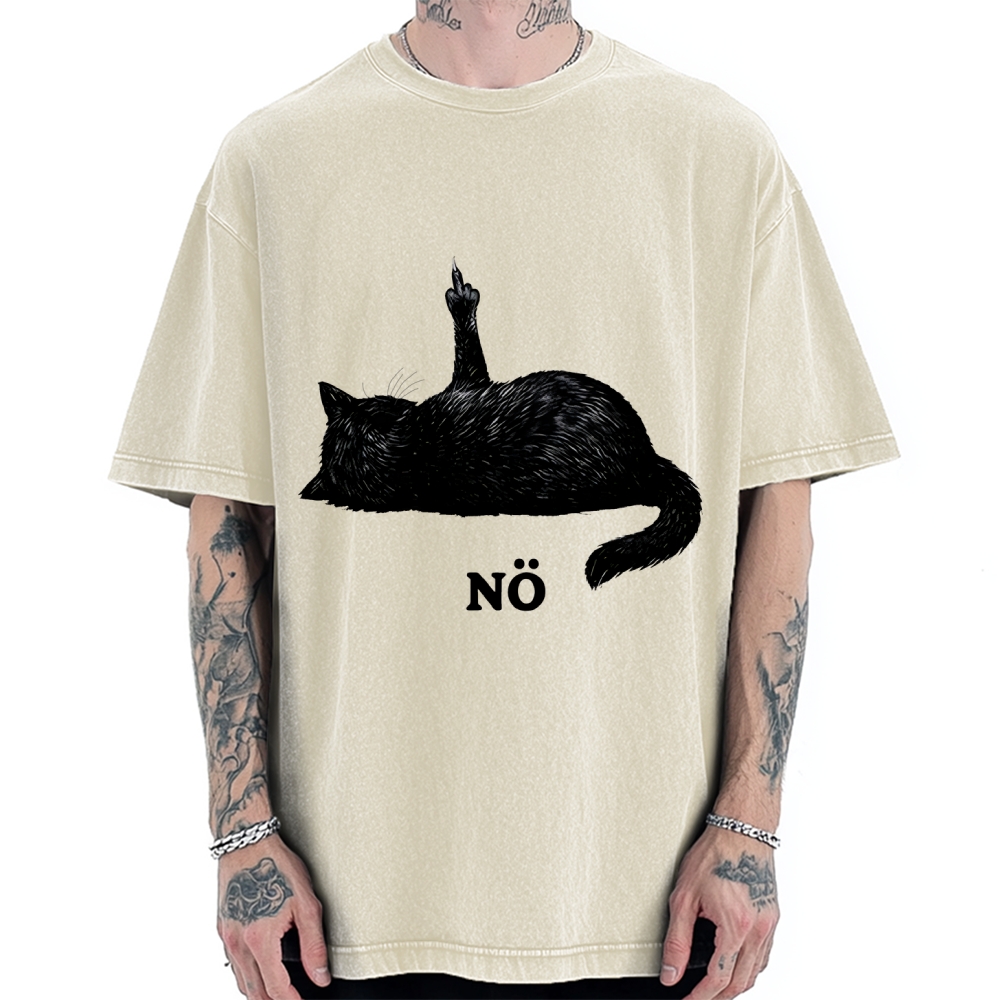 Cat Refused Vintage Washed T-shirt