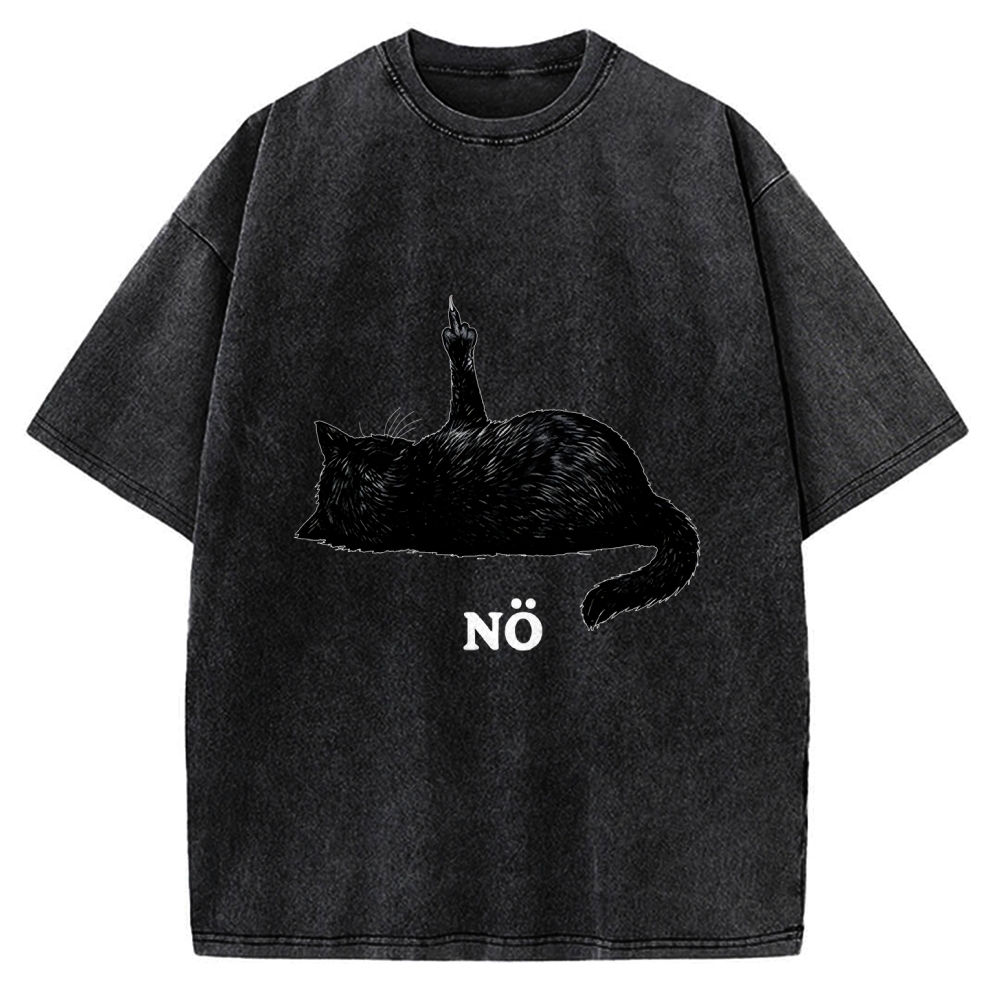 Cat Refused Vintage Washed T-shirt
