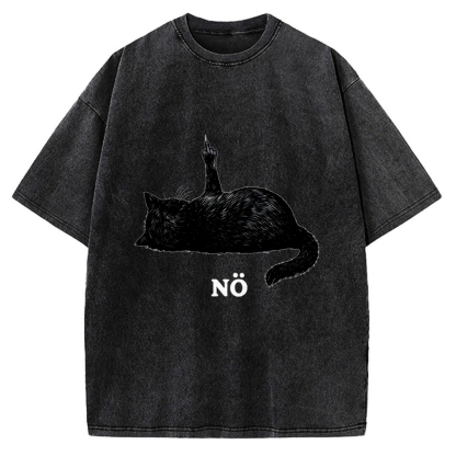 Cat Refused Vintage Washed T-shirt