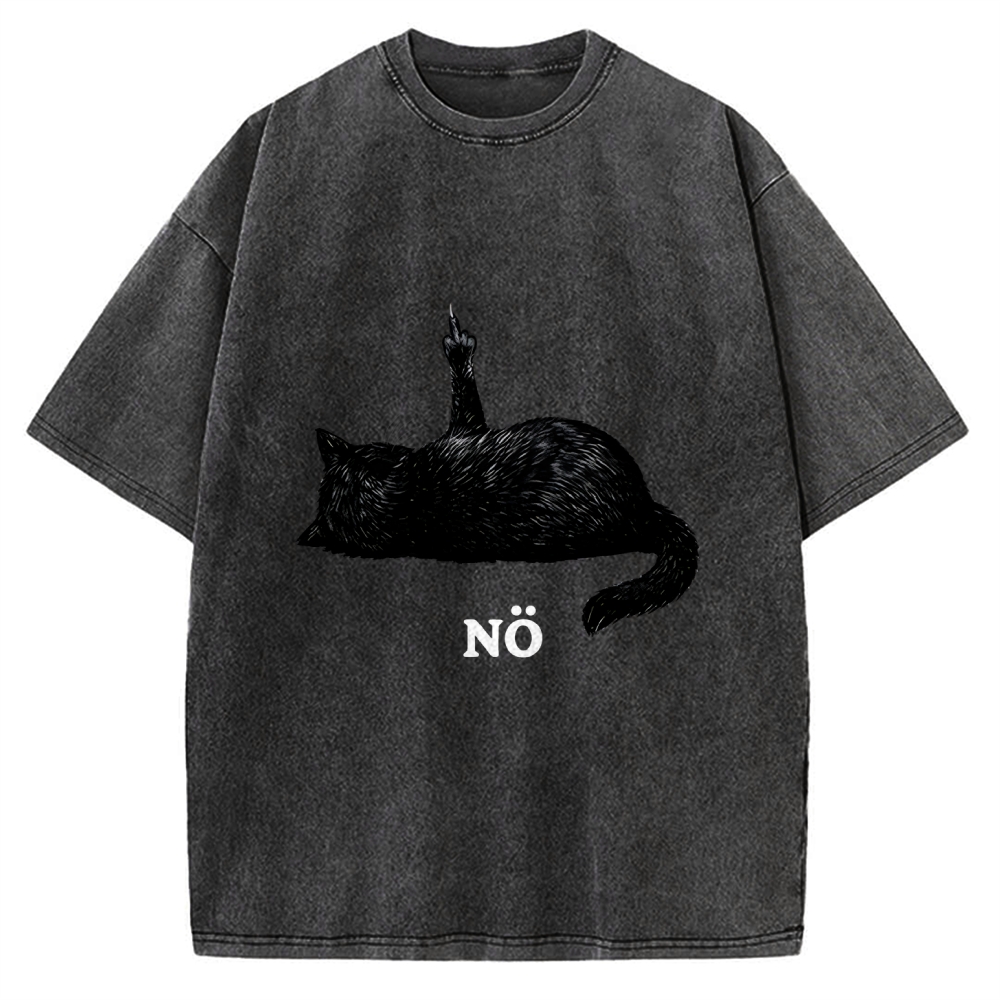 Cat Refused Vintage Washed T-shirt