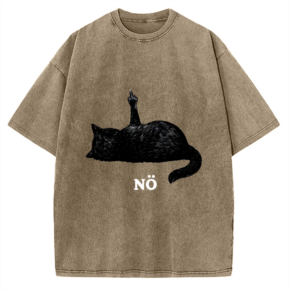 Cat Refused Vintage Washed T-shirt