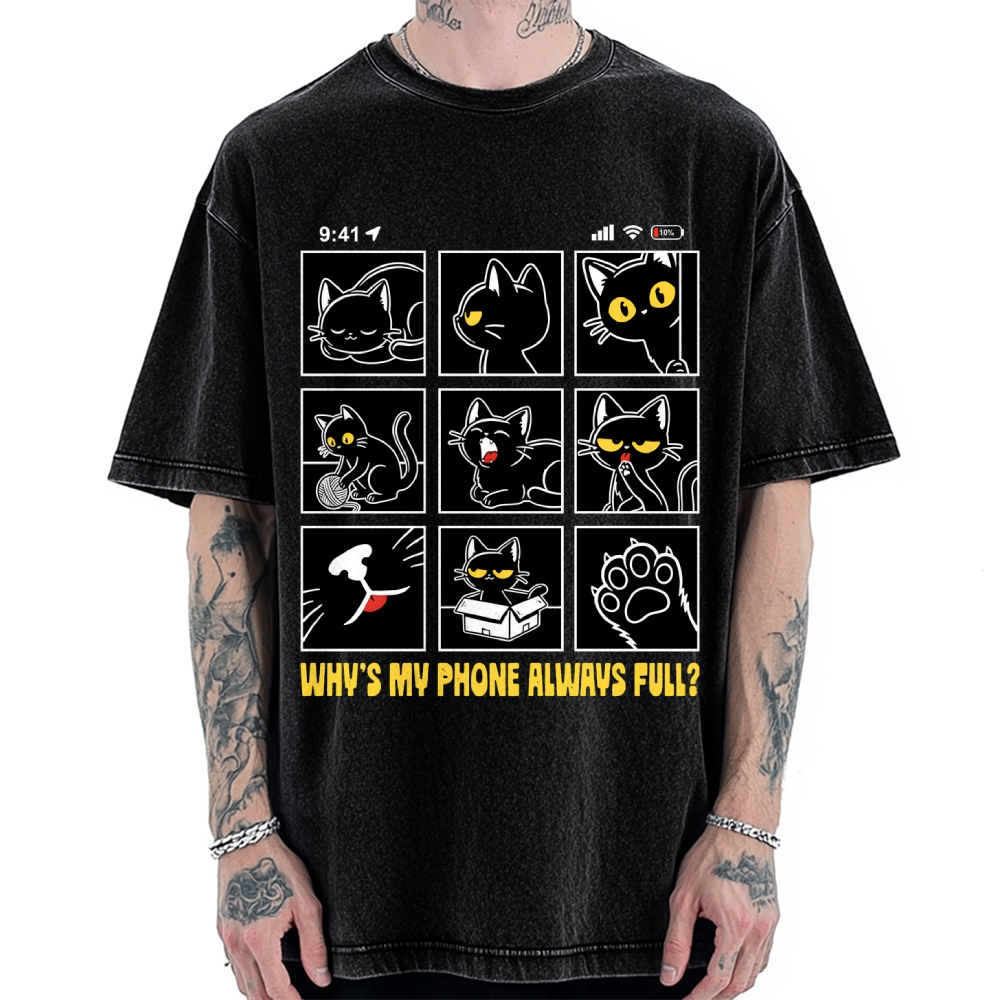 Why’s My Phone Always Full Vintage Washed T-shirt
