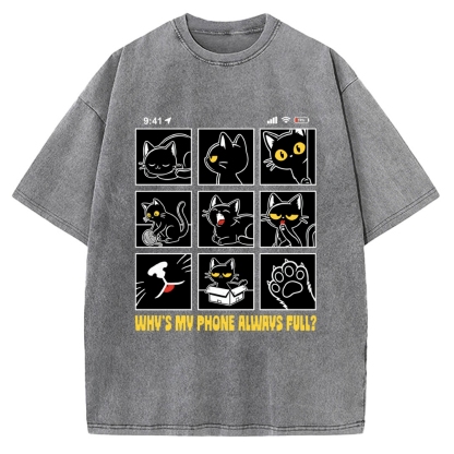 Why’s My Phone Always Full Vintage Washed T-shirt