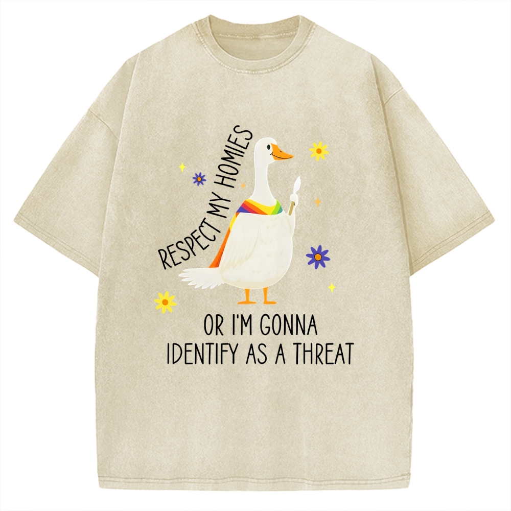 Goose Pride Art Vintage Washed T-shirt