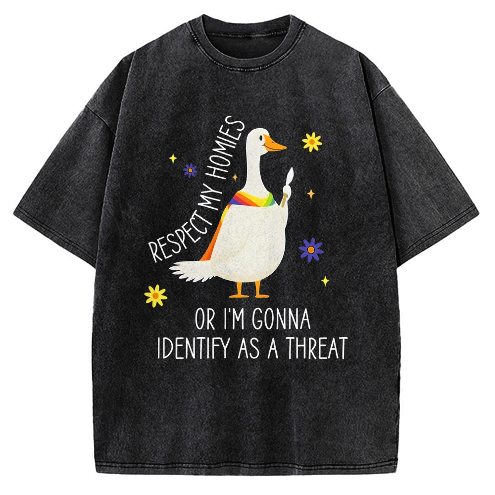 Goose Pride Art Vintage Washed T-shirt