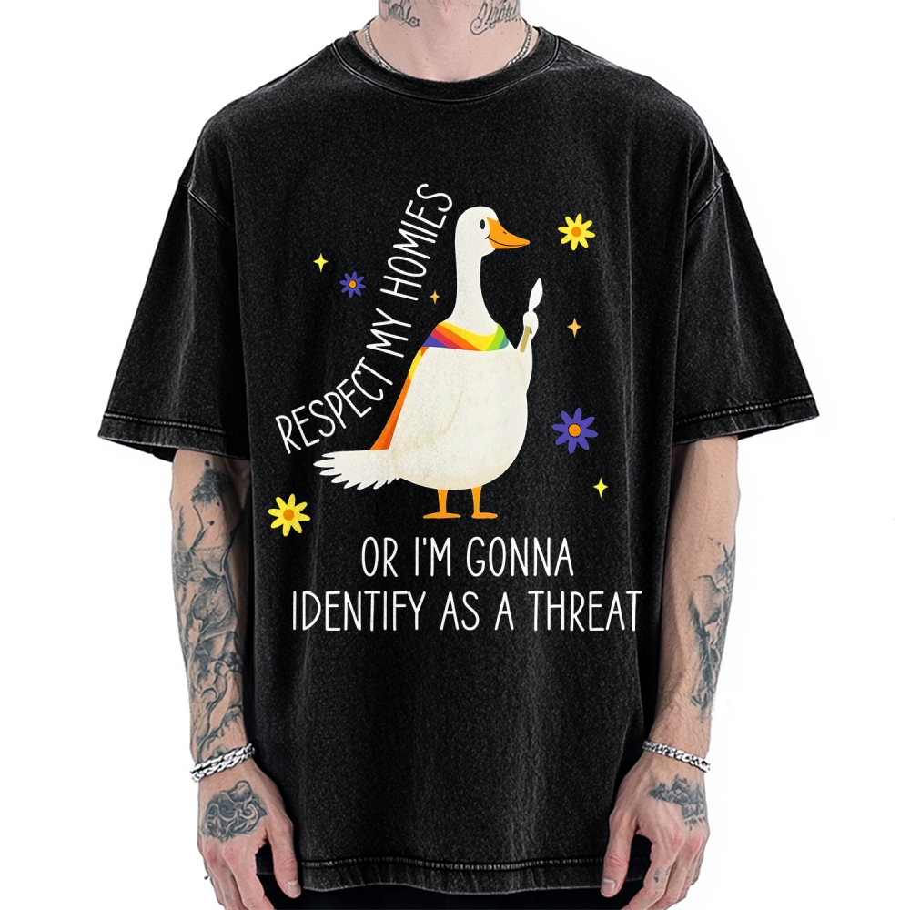 Goose Pride Art Vintage Washed T-shirt