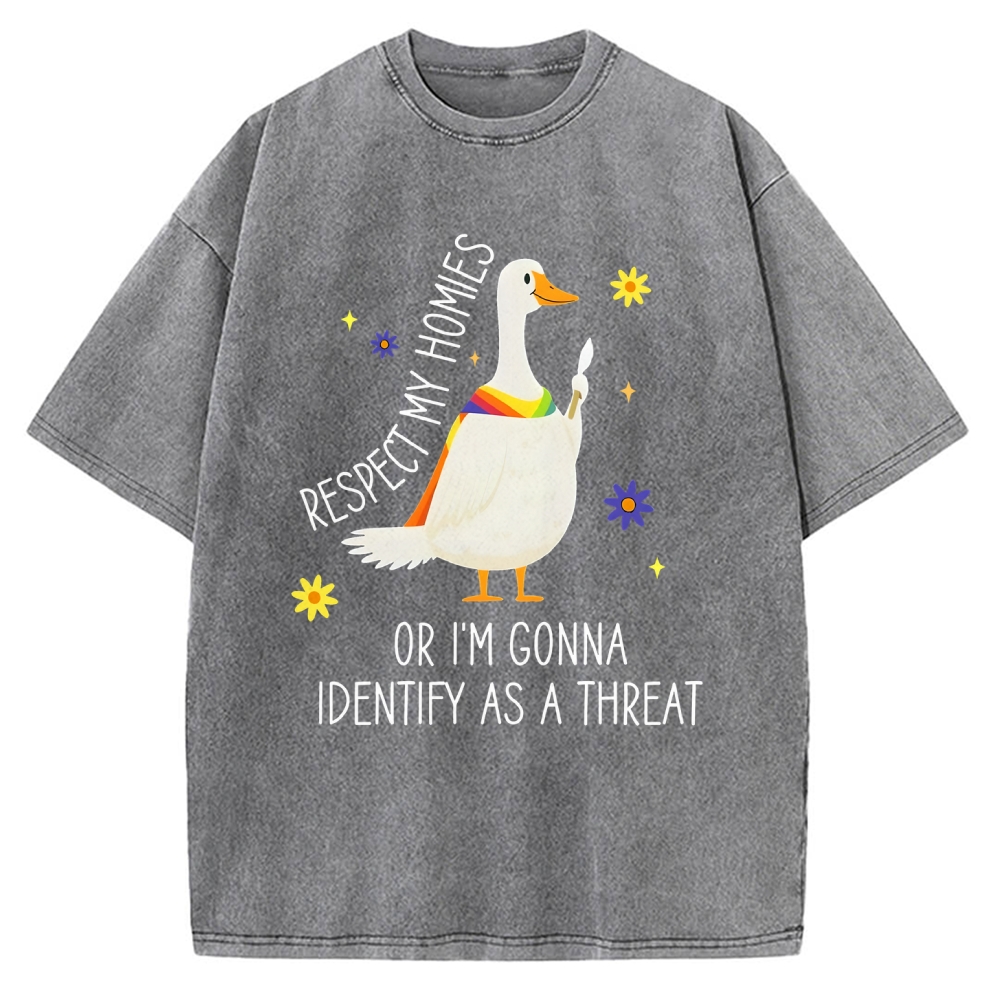 Goose Pride Art Vintage Washed T-shirt