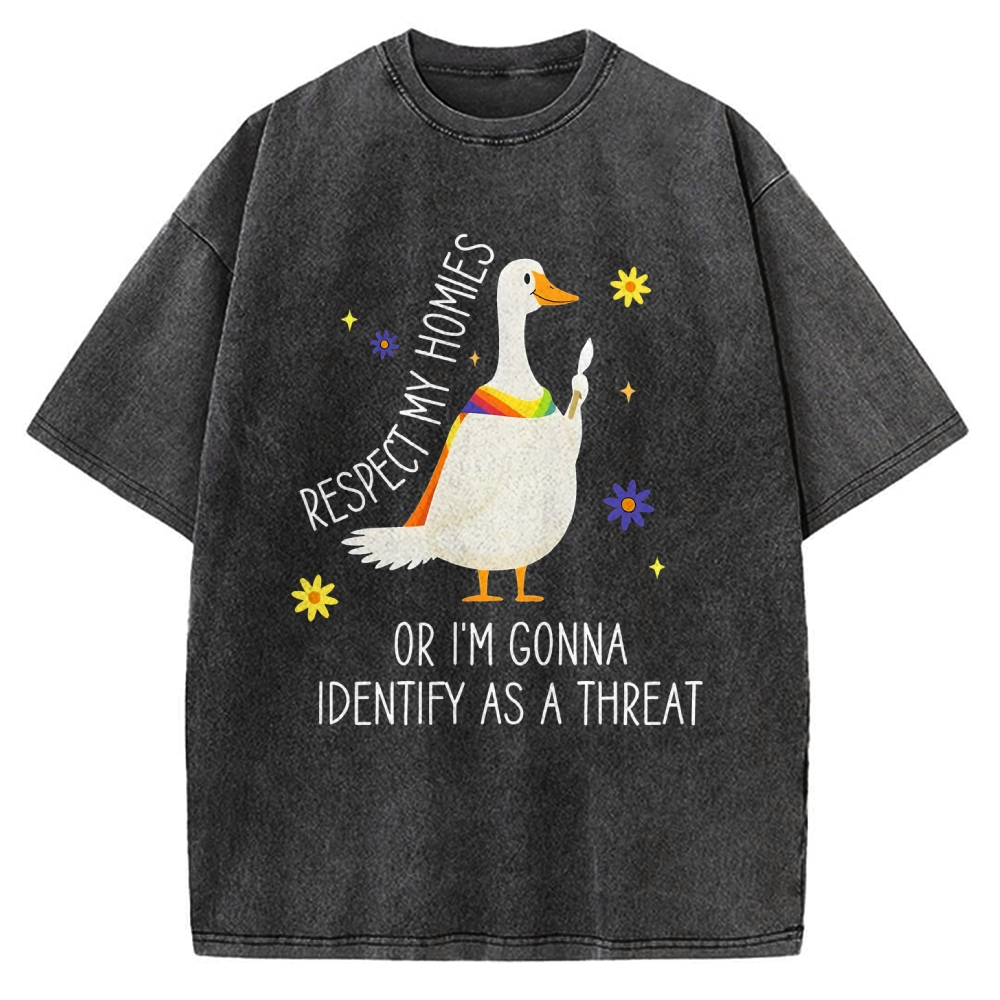 Goose Pride Art Vintage Washed T-shirt